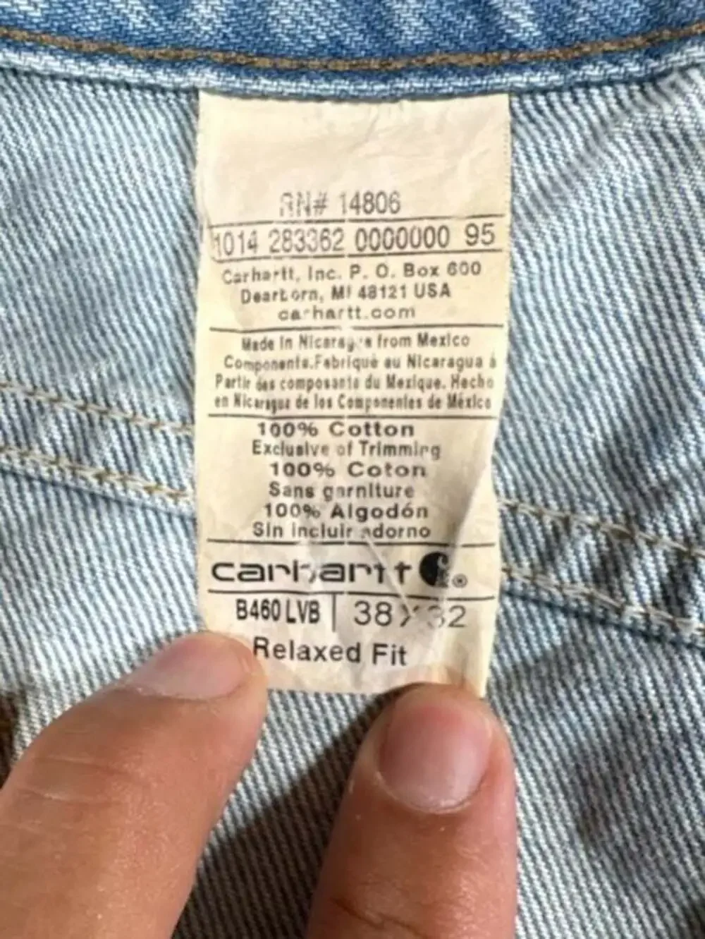 Carhartt B460 LVB Relaxed Fit Denim Jeans - Picture 5 of 15